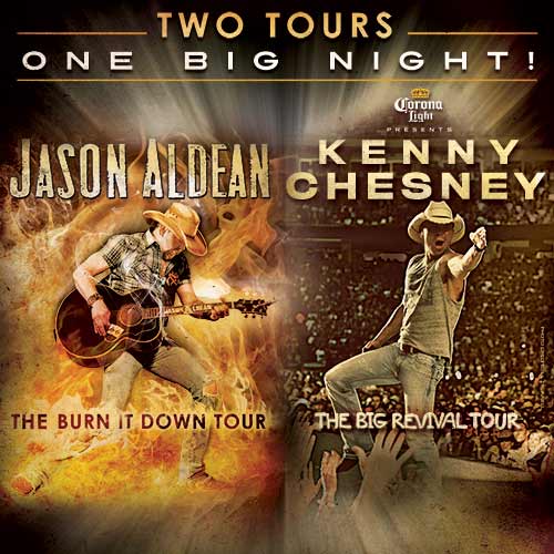 Jason Aldean & Kenny Chesney Announce Stadium Shows in 2015